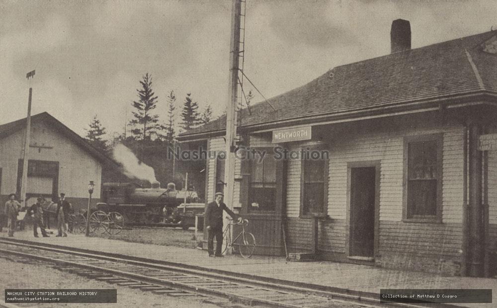 Postcard: Boston & Maine Station, Wentworth, New Hampshire